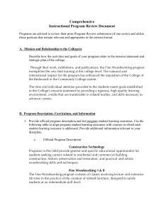Instructional Program Review Document