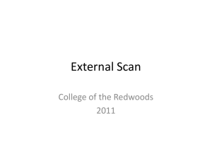 External Scan College of the Redwoods 2011