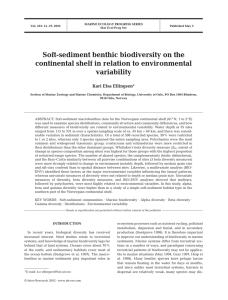 Soft-sediment benthic biodiversity on the continental shelf in relation to environmental variability