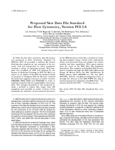 Proposed New Data File Standard for Flow Cytometry, Version FCS 3.0