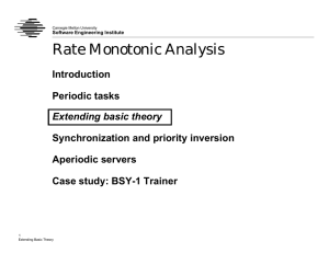 Rate Monotonic Analysis