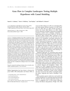 Gene Flow in Complex Landscapes: Testing Multiple Hypotheses with Causal Modeling