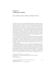 Landscape Genetics Chapter 17
