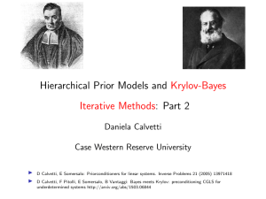 Hierarchical Prior Models and : Part 2 Krylov-Bayes Iterative Methods