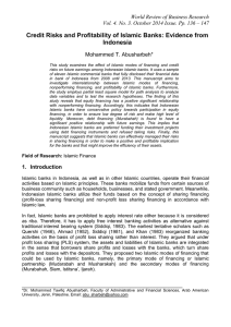 Credit Risks and Profitability of Islamic Banks: Evidence from Indonesia