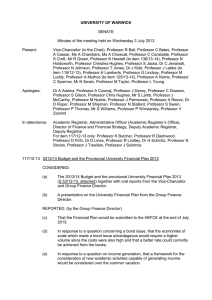 SENATE Minutes of the meeting held on Wednesday 3 July 2013 Present: