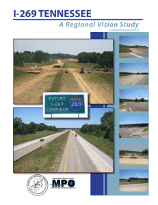 I-269 TENNESSEE A Regional Vision Study Completed January 2013