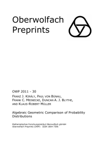 Oberwolfach Preprints  OWP 2011 - 30
