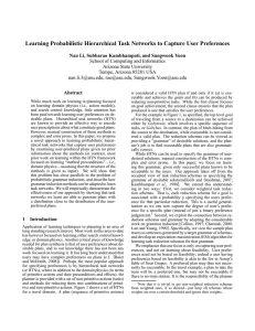 Learning Probabilistic Hierarchical Task Networks to Capture User Preferences