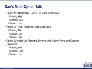 Dan’s Multi-Option Talk