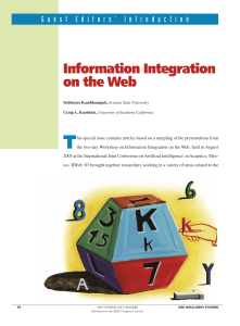 T Information Integration on the Web