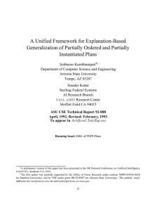 A Unified Framework for Explanation-Based Generalization of Partially Ordered and Partially