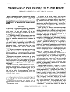 Multiresolution  Path  Planning  for Mobile  Robots 135