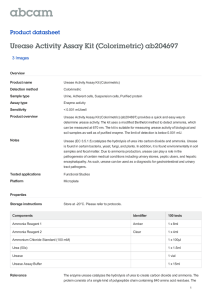 Urease Activity Assay Kit (Colorimetric) ab204697 Product datasheet 3 Images Overview