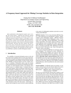 A Frequency-based Approach for Mining Coverage Statistics in Data Integration