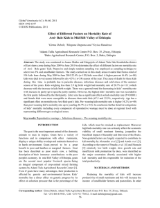 Effect of Different Factors on Mortality Rate of