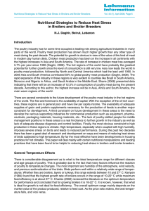 Nutritional Strategies to Reduce Heat Stress in Broilers and Broiler... Vol. 44 (1), April 2009, Page 6