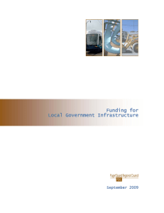 Funding for Local Government Infrastructure  September 2009