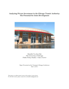 Analyzing Private Investment in the Chicago Transit Authority:  Danielle Yu-chen Dai