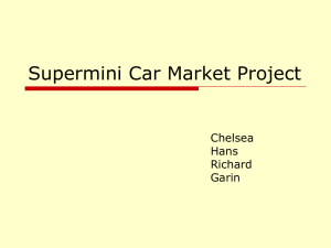 Supermini Car Market Project Chelsea Hans Richard
