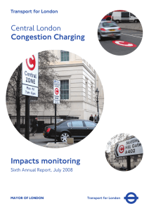 Central London Congestion Charging Impacts monitoring Transport for London