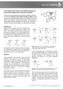 Novel, highly stable, Os(II) arene/TsDPEN complexes for
