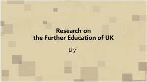 Research on the Further Education of UK Lily