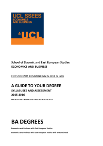 BA DEGREES A GUIDE TO YOUR DEGREE
