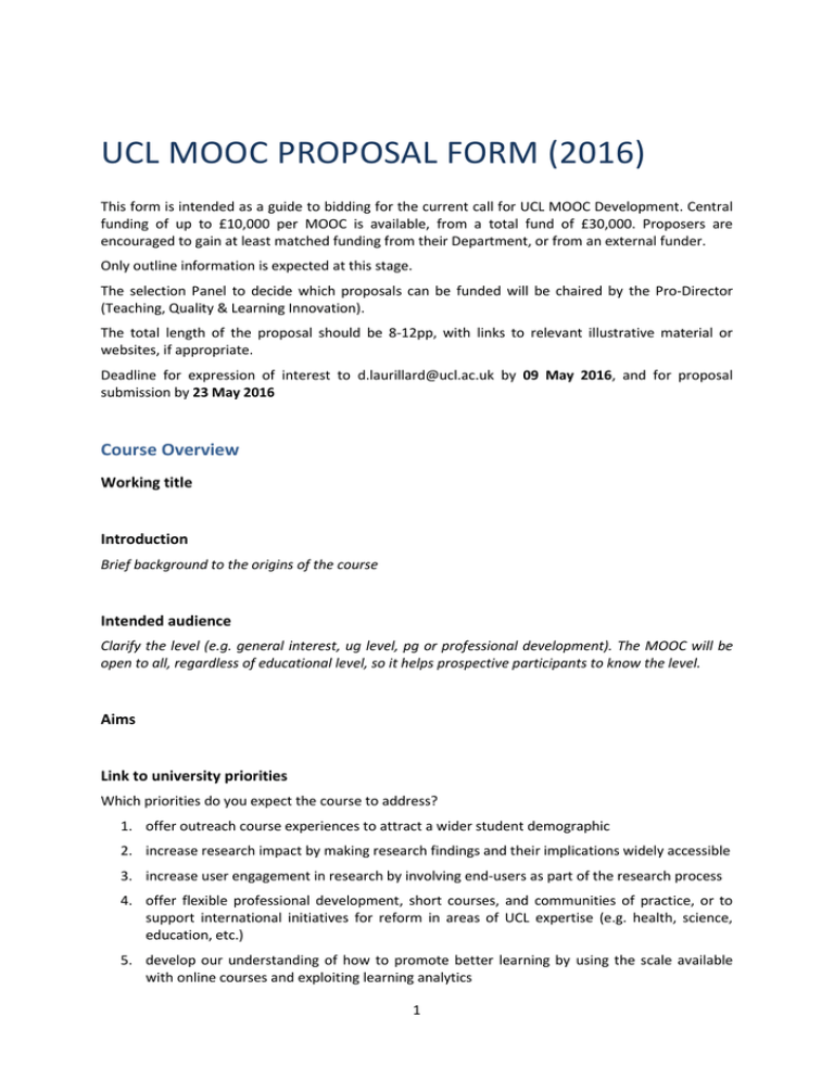 ucl research proposal sample