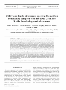 Utility and limits of  biomass spectra: the nekton in the