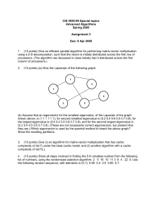 CIS 5930-09 Special topics Advanced Algorithms Spring 2005 Assignment 3