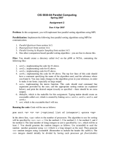 CIS 5930-04 Parallel Computing