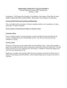 REDWOODS COMMUNITY COLLEGE DISTRICT Facilities Planning Committee (FPC) meeting notes
