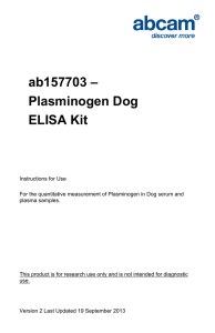 ab157703 – Plasminogen Dog ELISA Kit