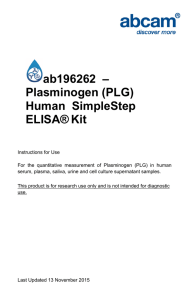 ab196262  – Plasminogen (PLG) Human  SimpleStep ELISA®