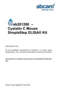 ab201280  – Cystatin C Mouse SimpleStep ELISA® Kit