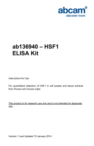 ab136940 – HSF1 ELISA Kit