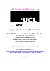 UCL Centre for Ethics and Law