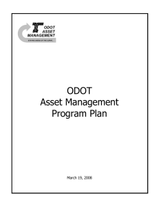 ODOT Asset Management Program Plan