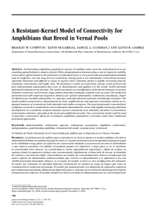 A Resistant-Kernel Model of Connectivity for BRADLEY W. COMPTON, KEVIN M
