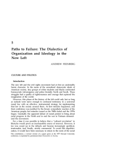 Paths to Failure: The Dialectics of Organization and Ideology in the 5