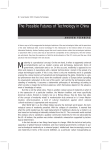 The Possible Futures of Technology in China