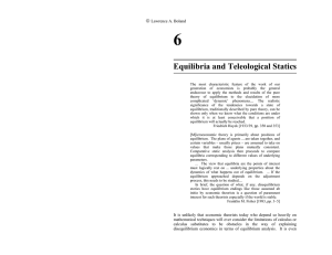 6 Equilibria and Teleological Statics 