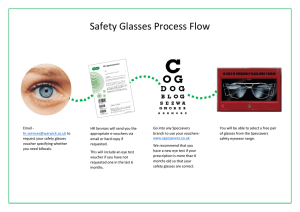 Safety Glasses Process Flow