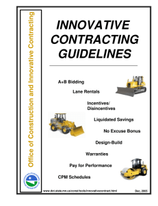 INNOVATIVE CONTRACTING GUIDELINES g