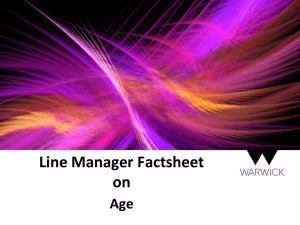 Line Manager Factsheet on Age