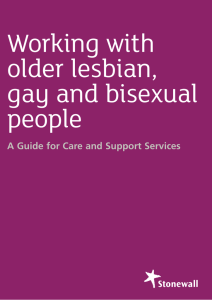 Working with older lesbian, gay and bisexual people