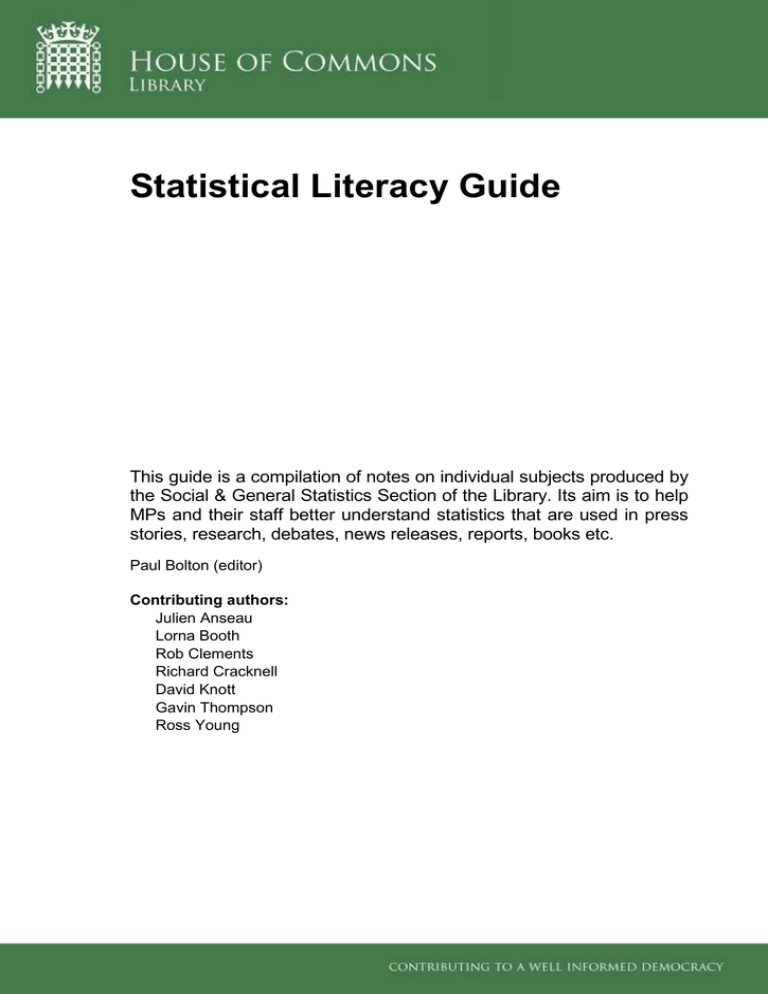 statistical literacy assignment