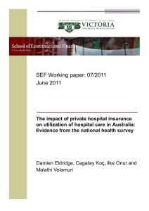 SEF Working paper: 07/2011 June 2011