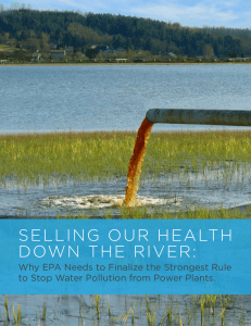 SELLING OUR HEALTH DOWN THE RIVER: